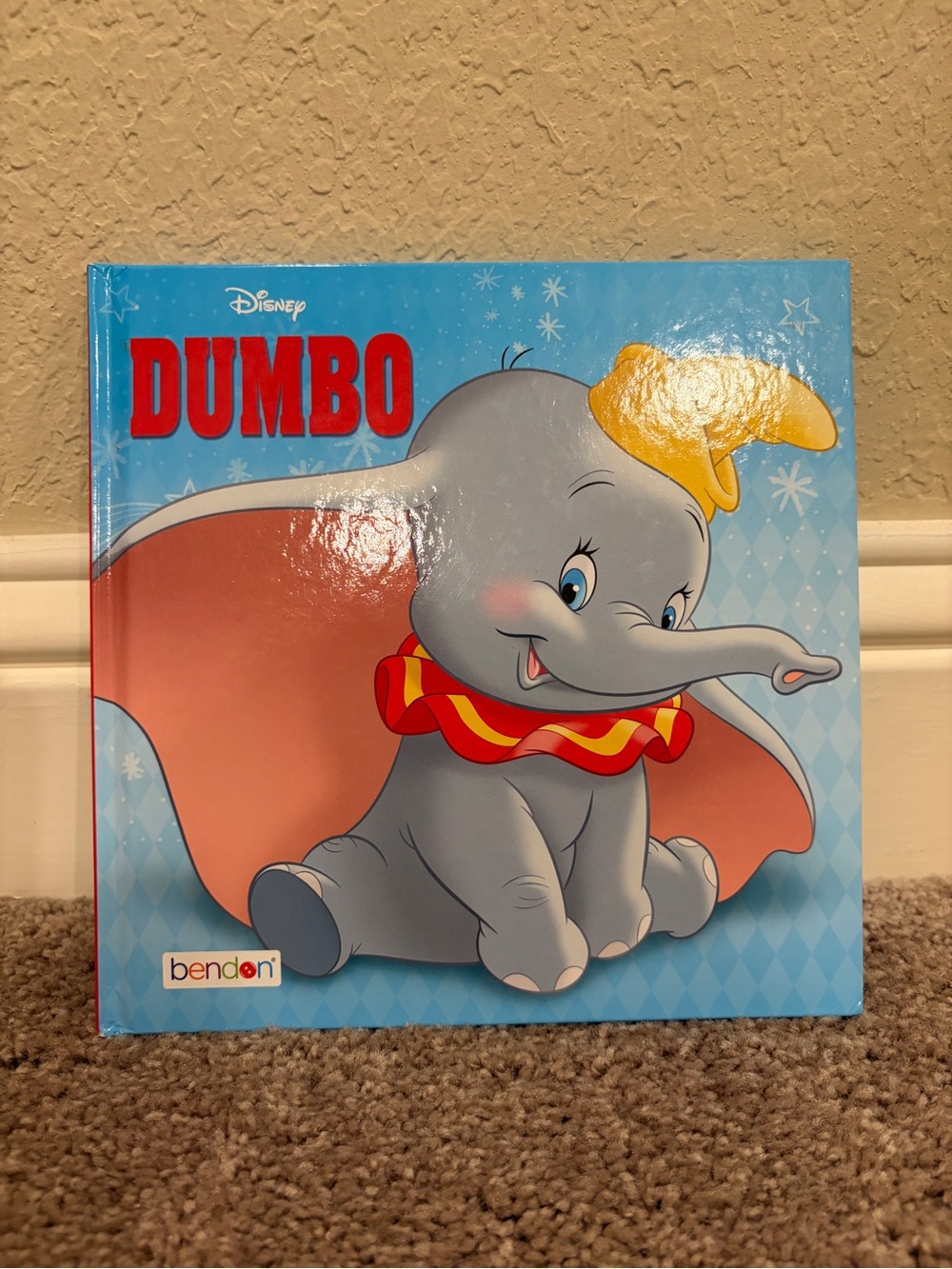 Dumbo Children’s Storybook Page - Colorful Illustration